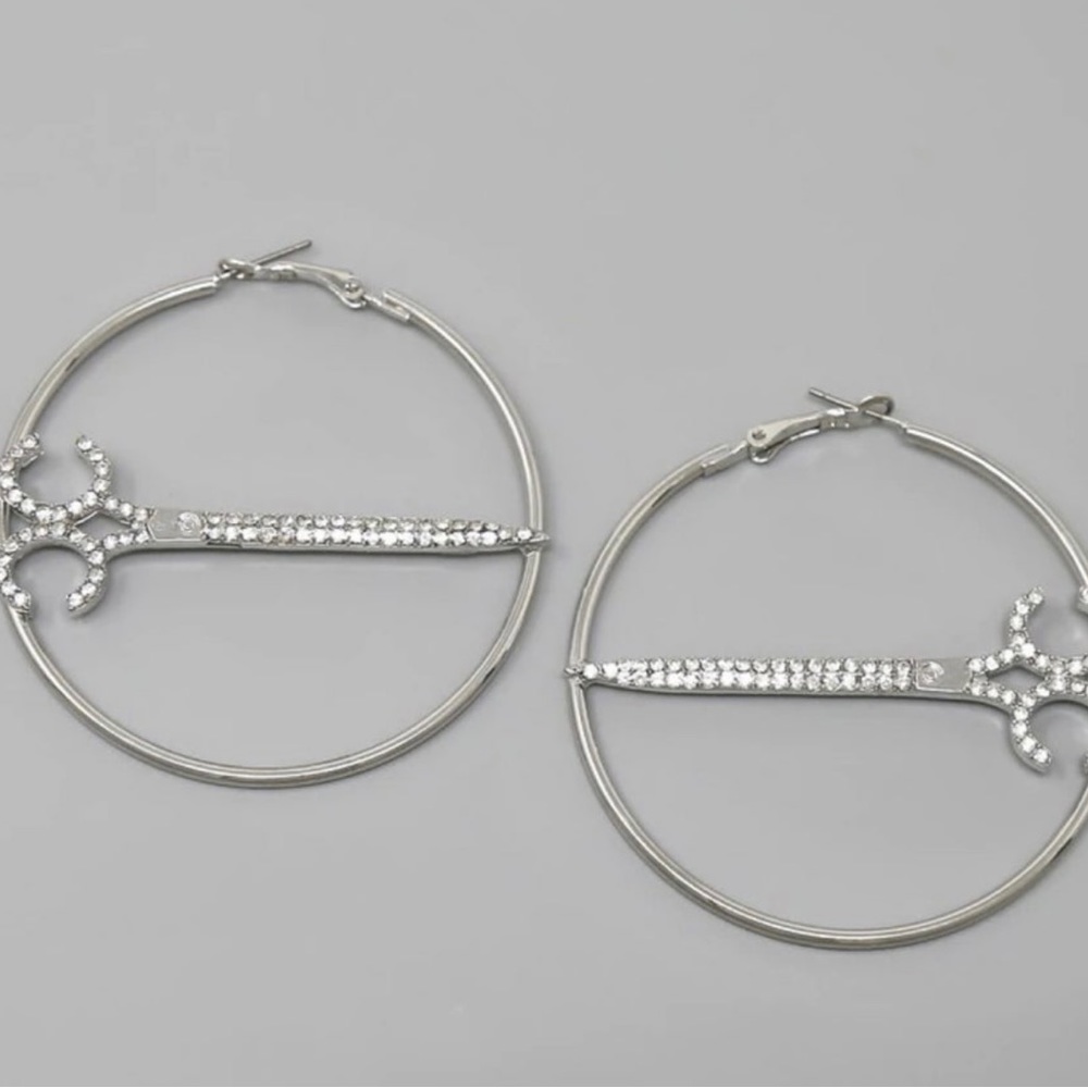 Scissors hope earrings